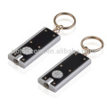 Hot promotion light rectangle shaped plastic 1 mini led keychain light